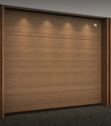 Подъемные секционные ворота для гаража