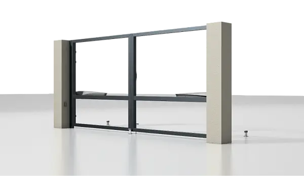 Скидка 20% на алюминиевые ворота без заполнения